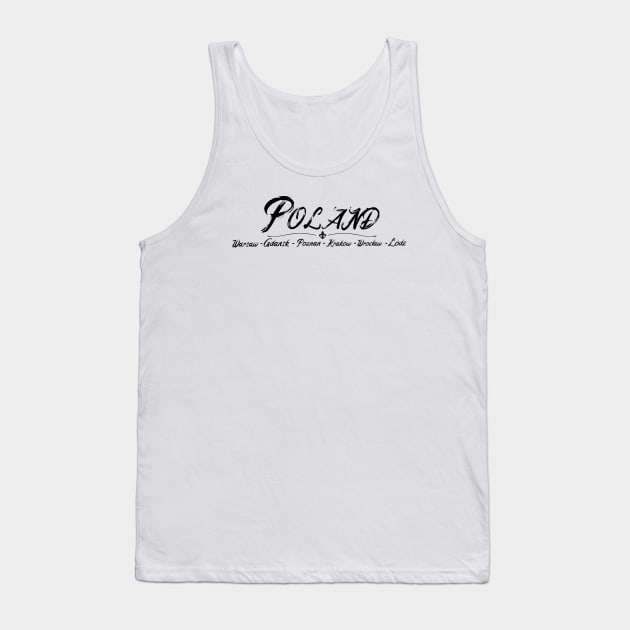 POLAND CITIES Tank Top by M&N Imagerie